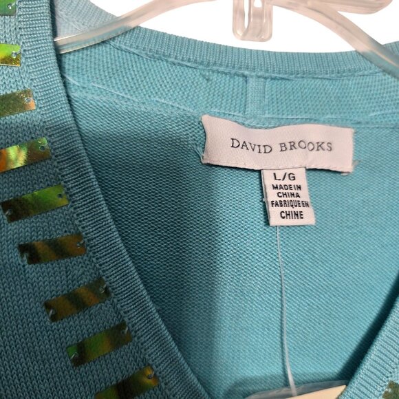 Y2K Silk Blend Large Coastal Grandma Embellished Top Deadstock Holiday - Picture 2 of 9